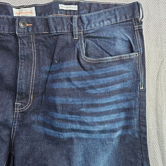 Weatherproof Men's Jeans Vintage 48x30 Dark Wash Comfort Relaxed Cotton Spandex - Picture 13 of 16